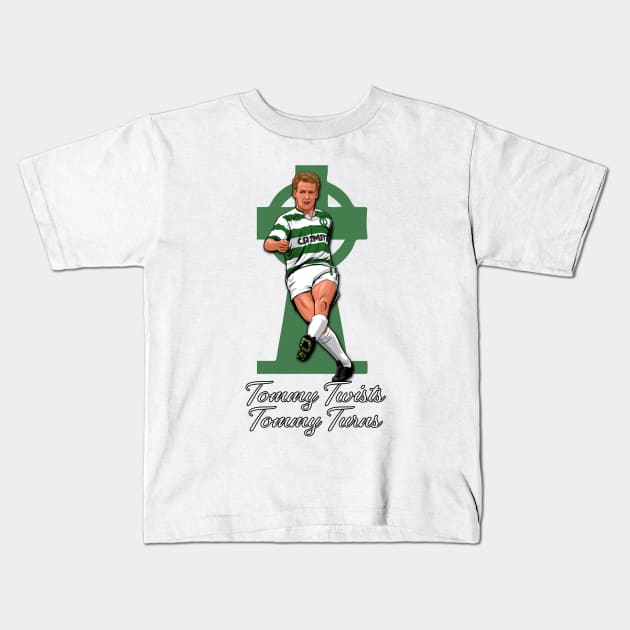 Tommy Burns Glasgow Celtic FC 1998 Kids T-Shirt by TeesForTims